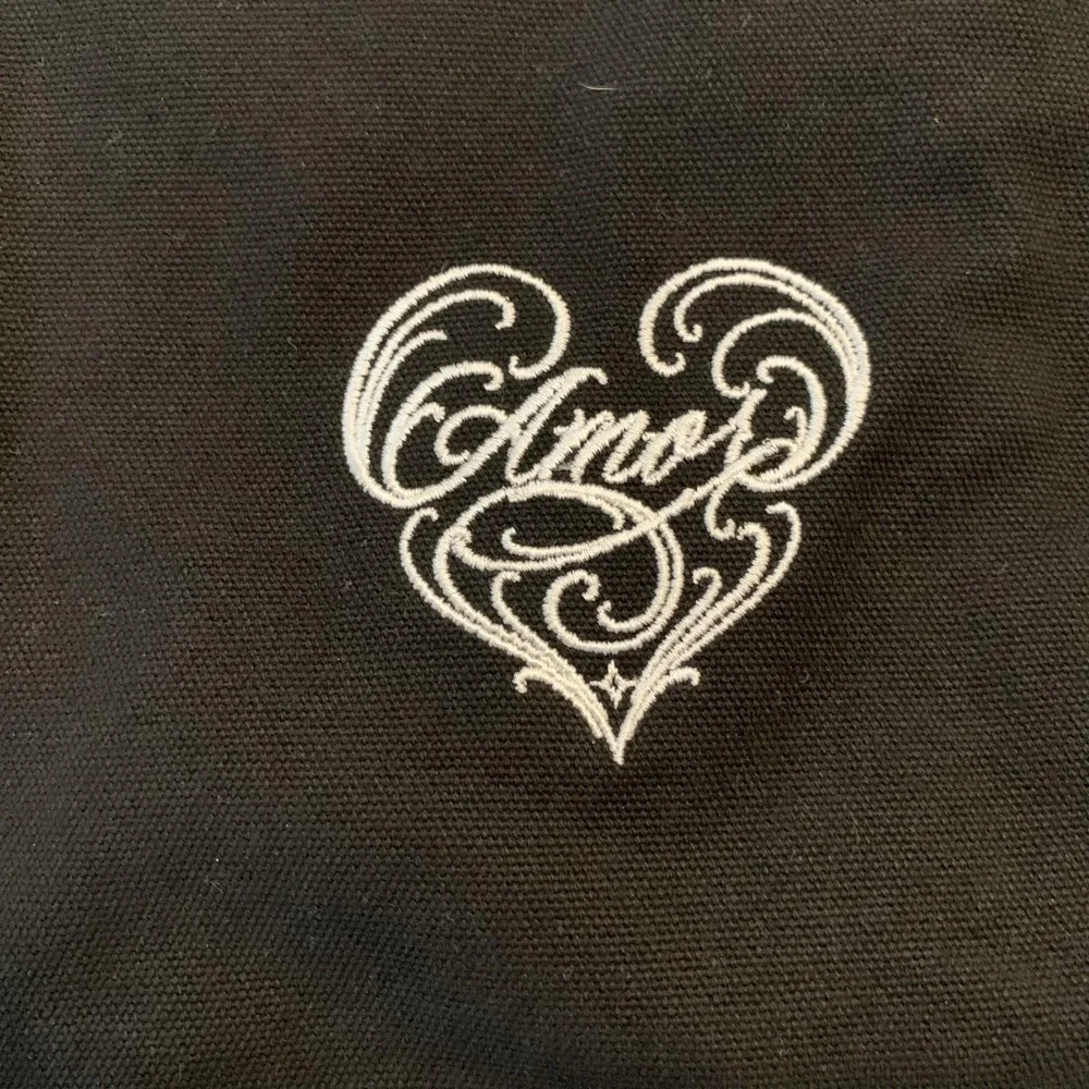 Amor Heart Vest Mens Large Black Canvas Quilted Full Zip Lined‎ Pockets Rodeo